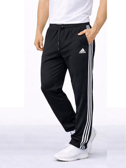 Adidas Solid & Casual Men Black & White Track Pants Home/Store/Adidas Track-Pants Up to 50-70% Discount