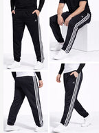 Adidas Solid & Casual Men Black & White Track Pants Home/Store/Adidas Track-Pants Up to 50-70% Discount