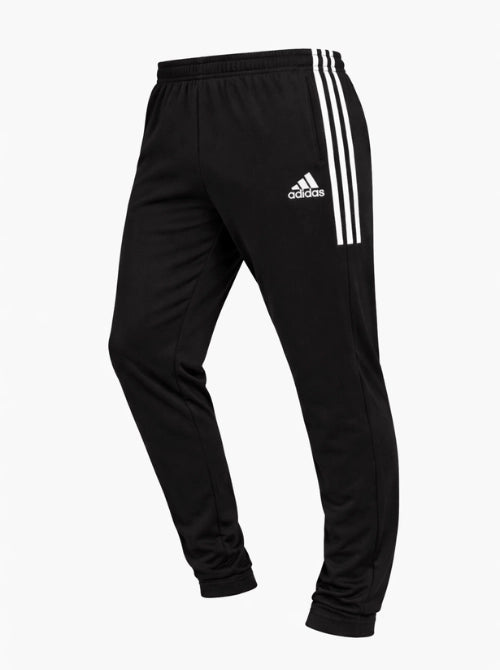 Adidas Solid &amp; Casual Men Black half three white stripes Track Pants Adidas Solid & Casual Men Black half three white stripes Track Pants