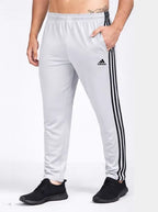 Adidas Solid & Casual Men Grey with Black Stripes Home/Store/Adidas Track-Pants Up to 50-70% Discount