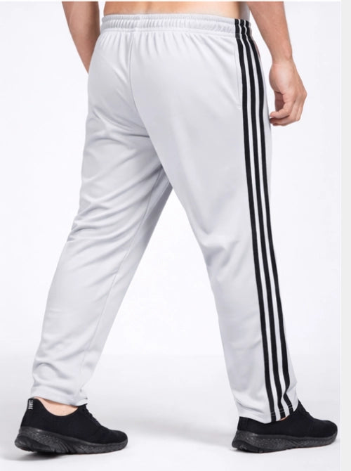 Adidas Solid & Casual Men Grey with Black Stripes Home/Store/Adidas Track-Pants Up to 50-70% Discount