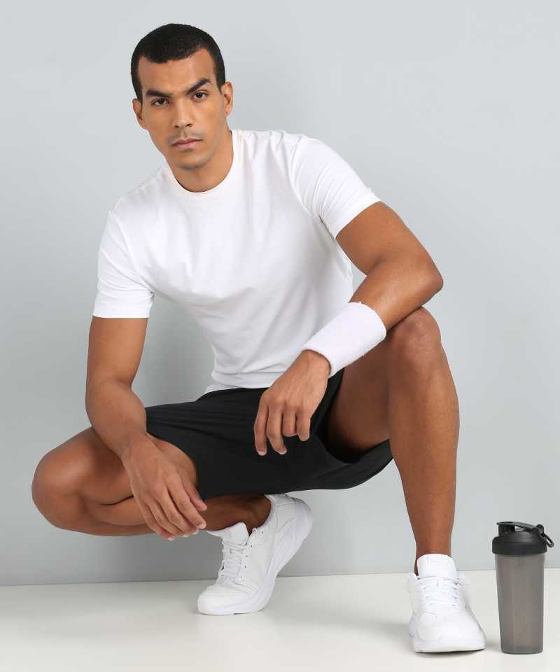 ADIDAS Solid Men Black Sports Shorts