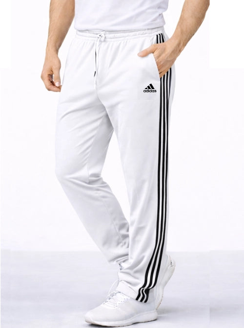 Original Adidas Combo Black & White Solid Casual Track-Pants
