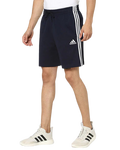 ADIDAS Solid Men Blue Sports Shorts With Three Stripes