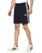 ADIDAS Solid Men Blue Sports Shorts With Three Stripes