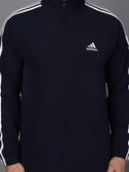 Original Adidas Striped Navy Blue Track Suit (Jacket & Track Pant)