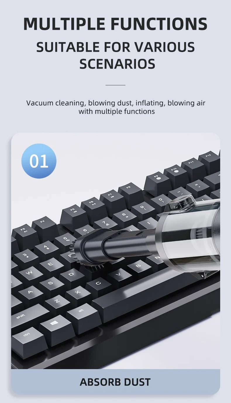 AirTrek Pro – Compact Vacuum & Blower with Enhanced Dual Power