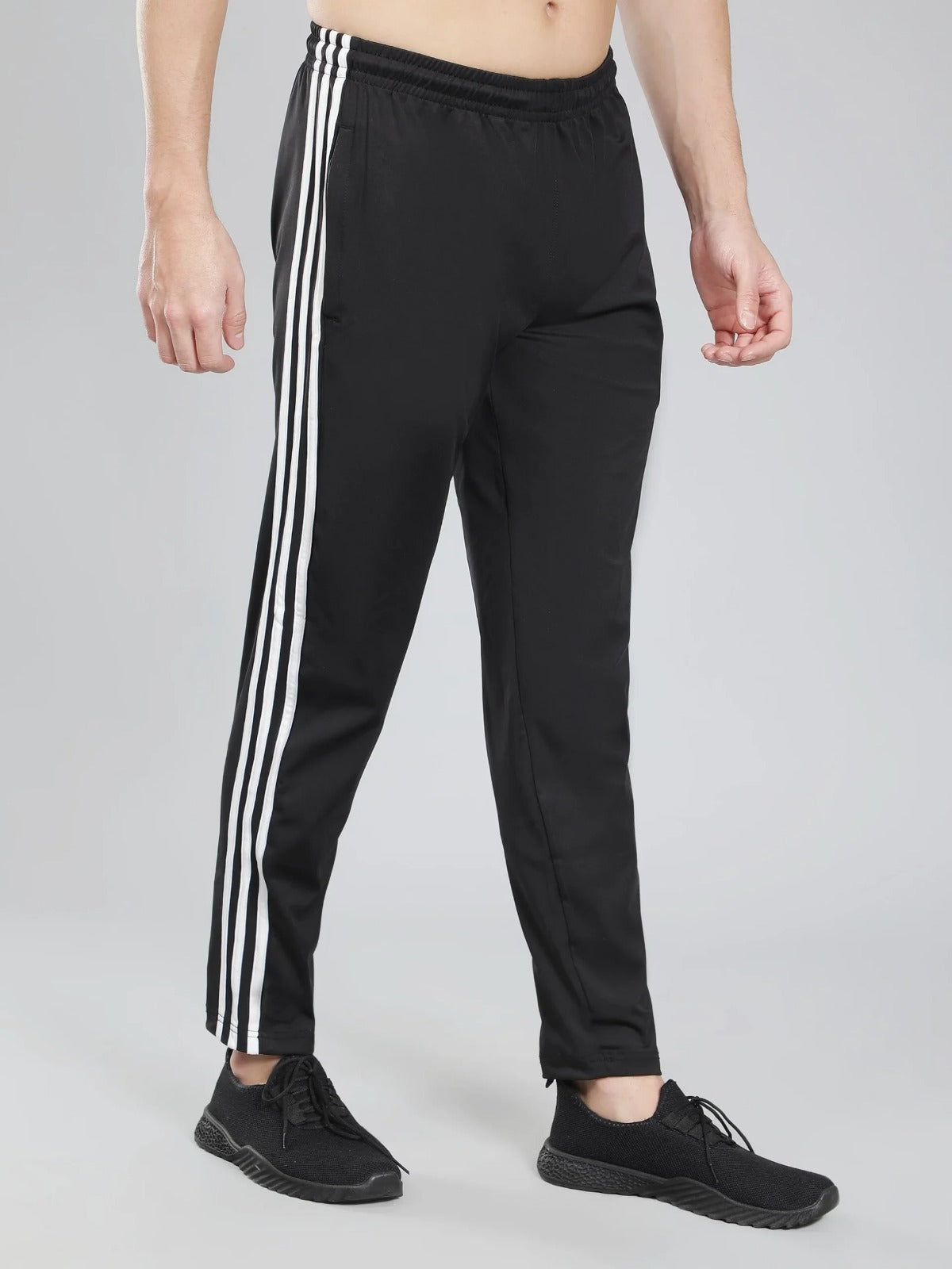 Adidas Mens Essentials Fleece Open Hem 3-Stripes Pant