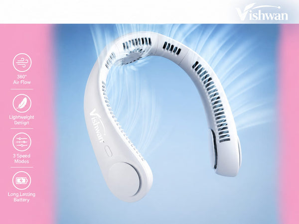 Portable Neck Fan, Hands Free Bladeless Fan